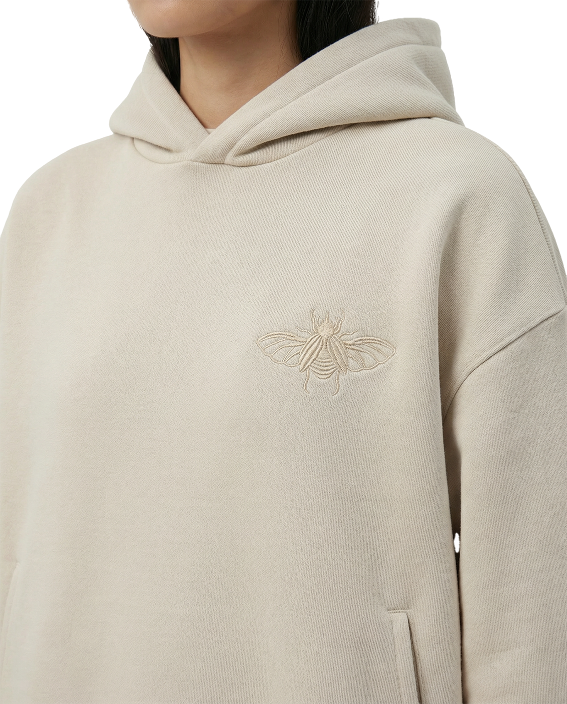 Embroidered Beetle Hoodie