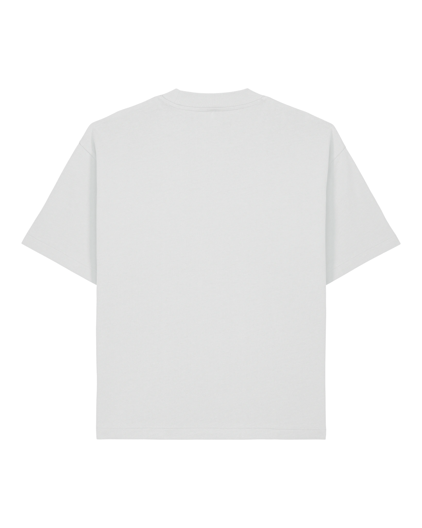 White twin tiger tee flat lay, back view
